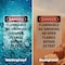 Signmission Flammable No Smoking Or Open Flames Danger Sign, Plastic, 7in W x 10in L, 2PK OS-2PACK-DS-P-710-V-2366 - alternate 3